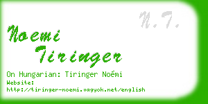 noemi tiringer business card