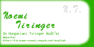 noemi tiringer business card